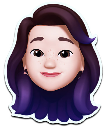 Mila's memoji portrait — smiling avatar